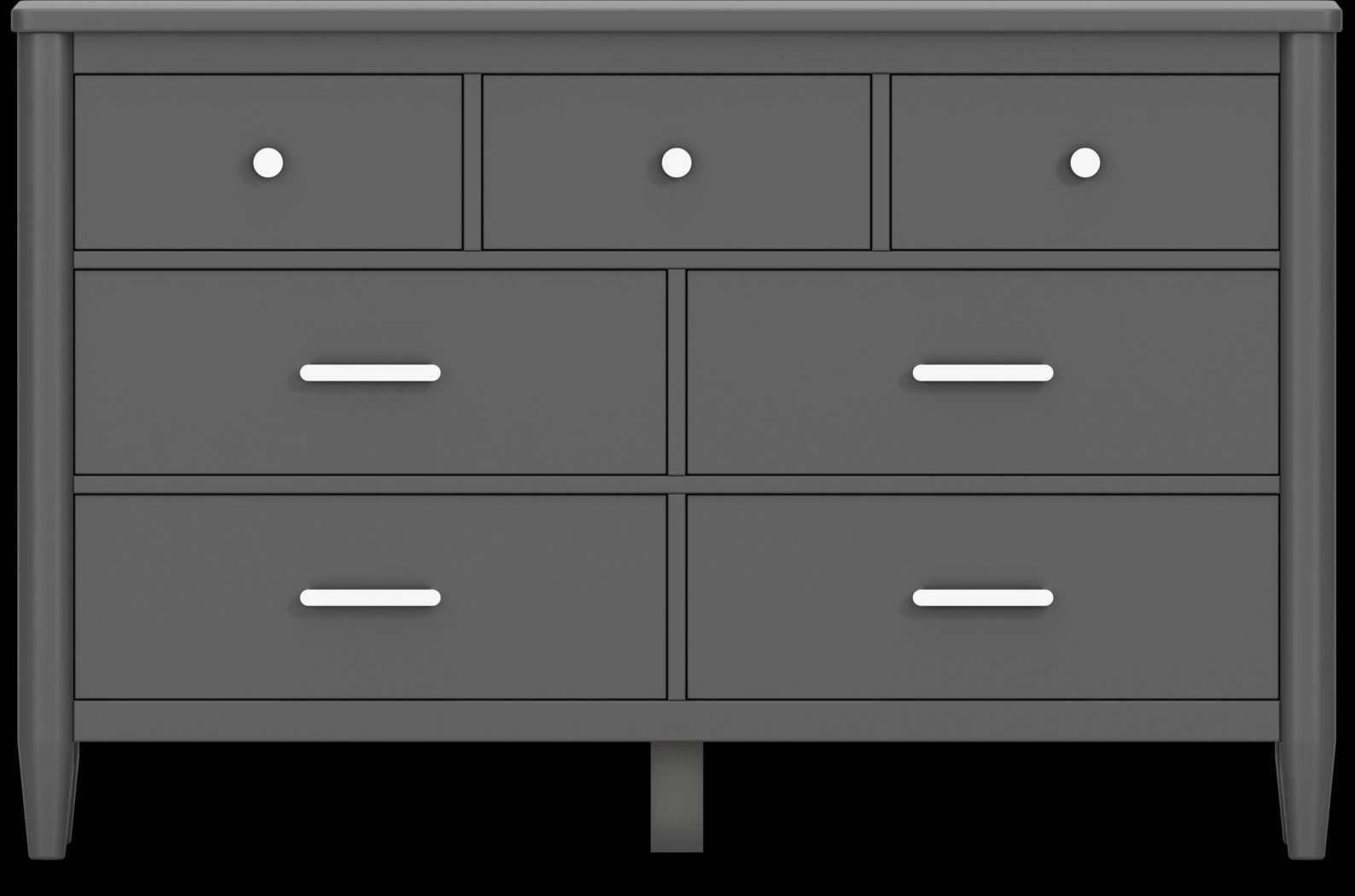 Kids Modern Colors Iron Ore Bedroom with Recharged Gray Full Bed - Thumbnail - Image 3