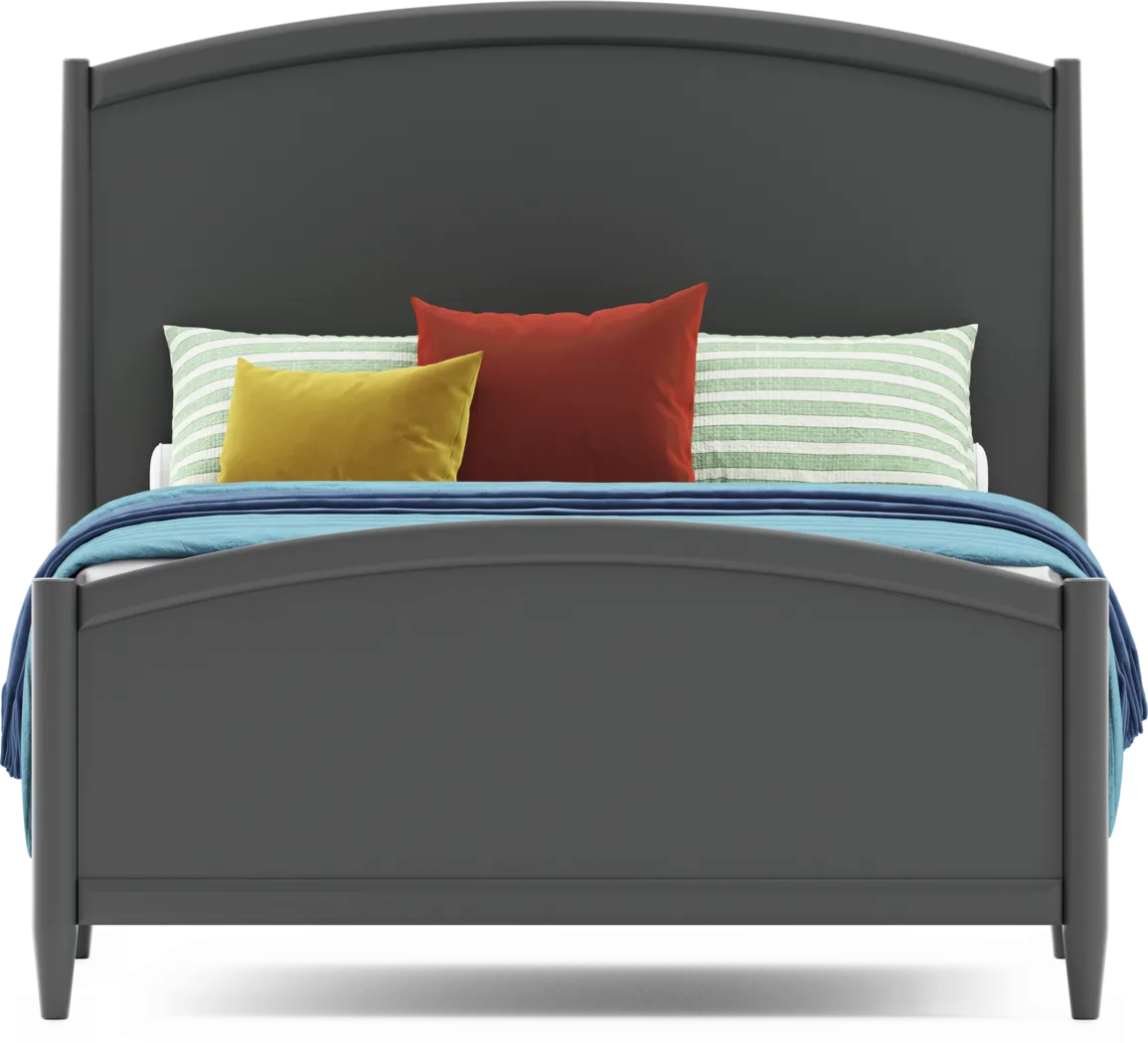 Kids Modern Colors Iron Ore Full Panel Bed - Thumbnail - Image 3