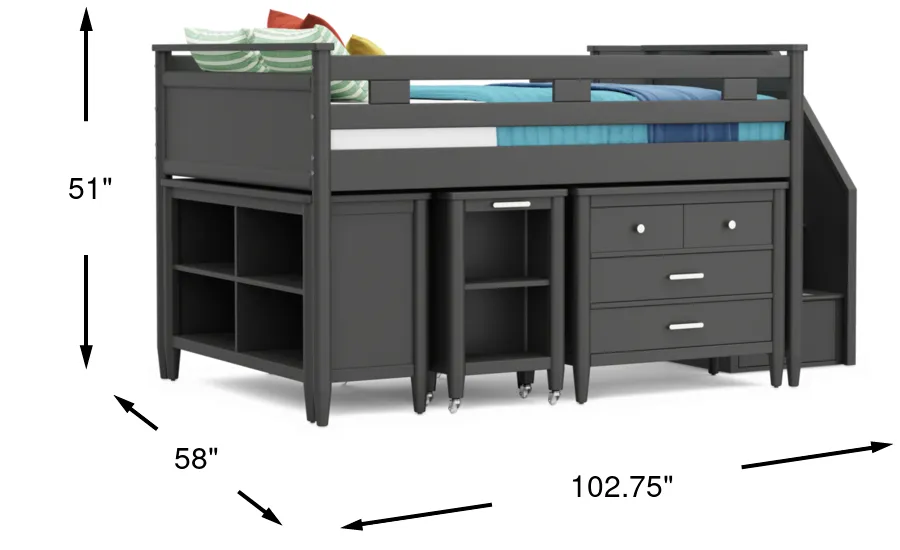 Dimension Image. Please refer to the Dimension Tab on this page for dimension details.