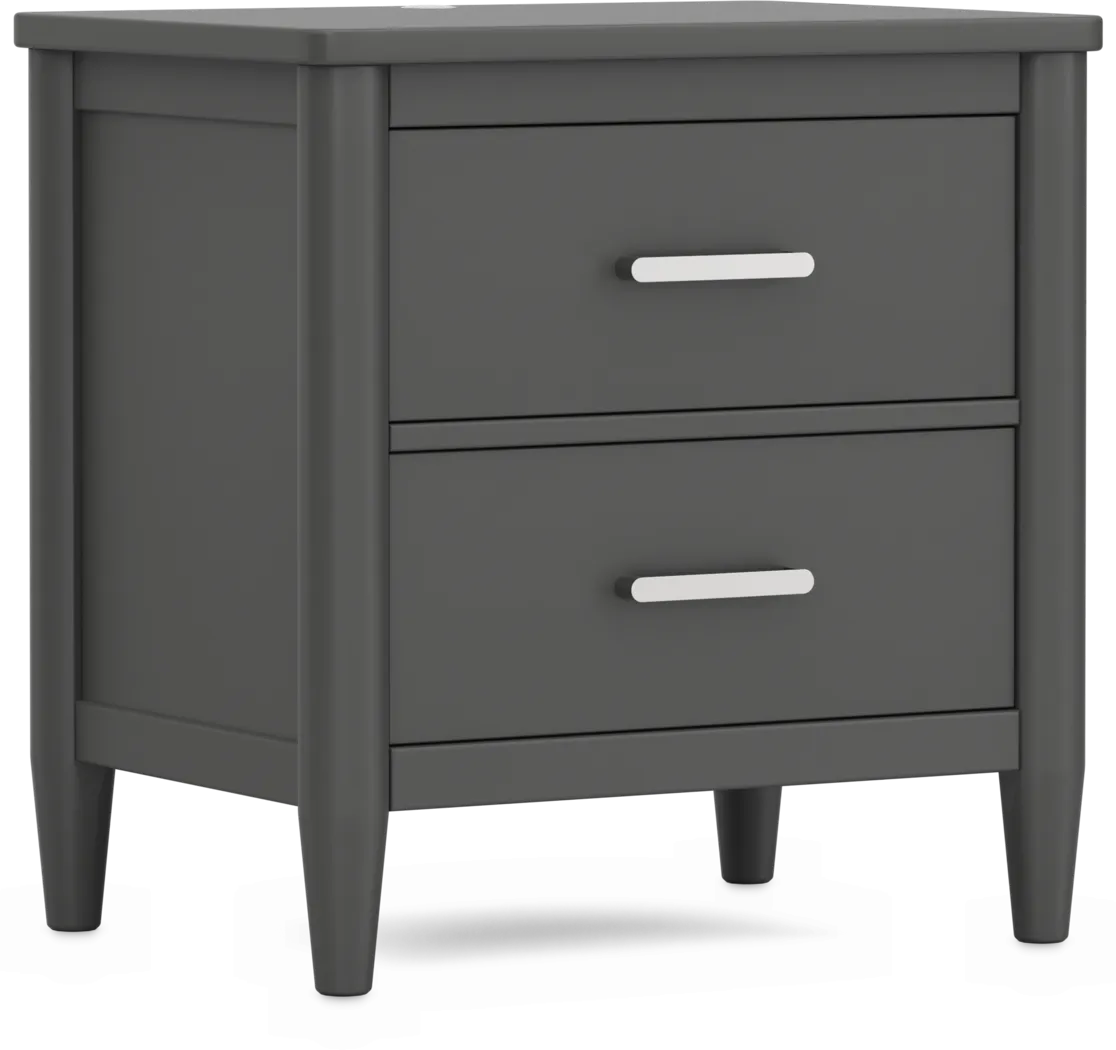 Kids Modern Colors Iron Ore Nightstand - Thumbnail - Image 2