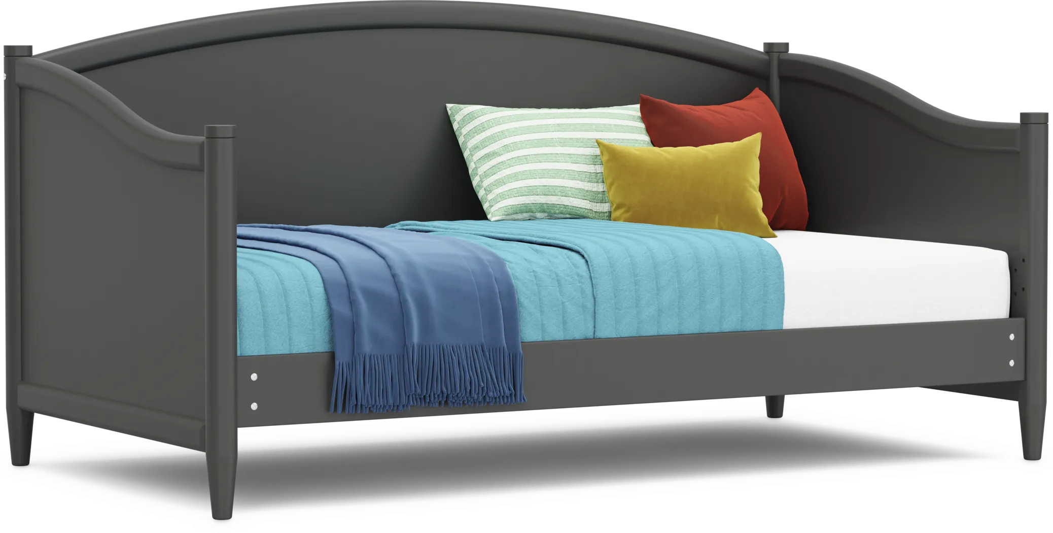 Kids Modern Colors Iron Ore Twin Daybed - Thumbnail - Image 1