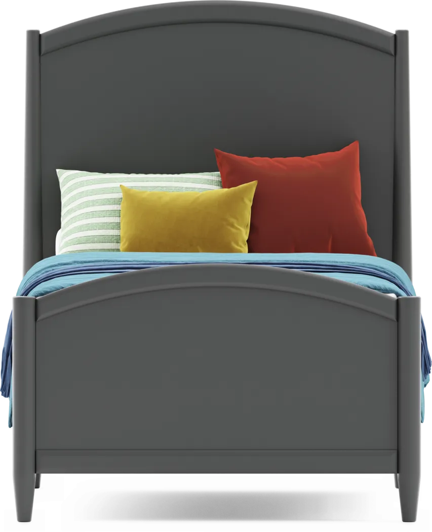 Kids Modern Colors Iron Ore Twin XL Panel Bedroom - Thumbnail - Image 3