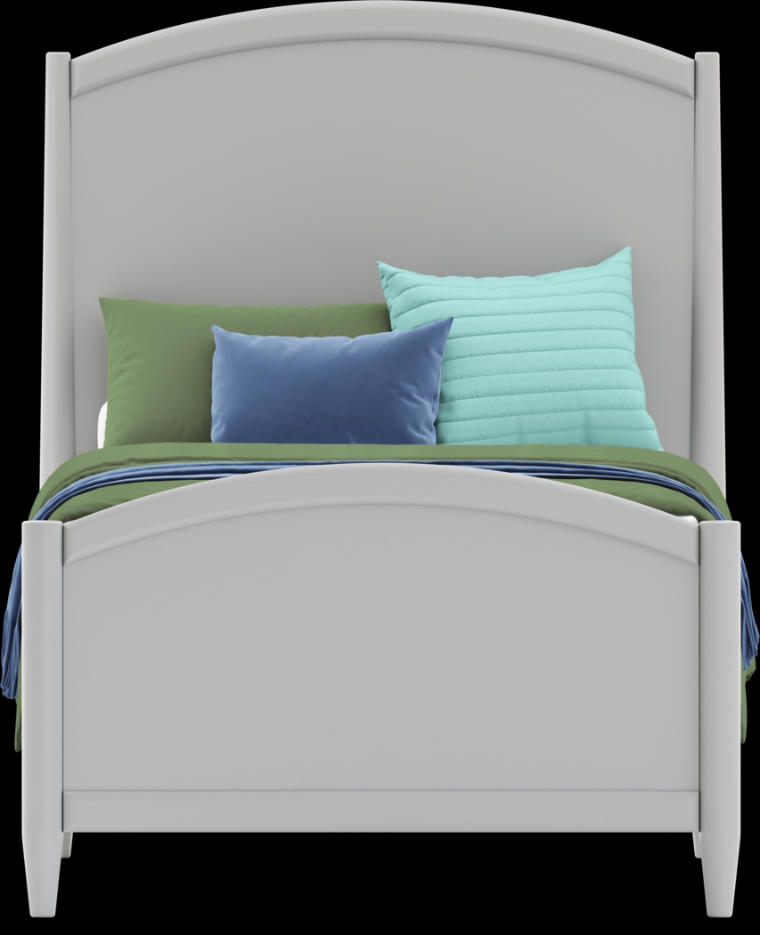 Kids Modern Colors Light Gray Twin XL Panel Bedroom - Thumbnail - Image 3