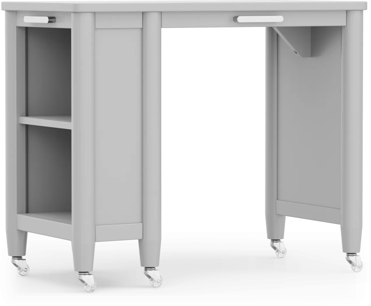 Kids Modern Colors Light Gray Caster Desk - Thumbnail - Image 2