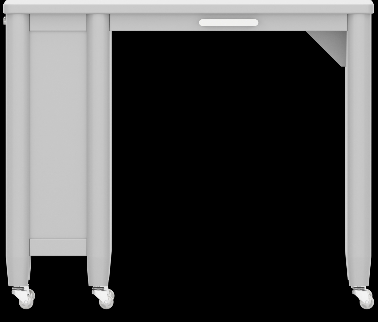 Kids Modern Colors Light Gray Caster Desk - Thumbnail - Image 1