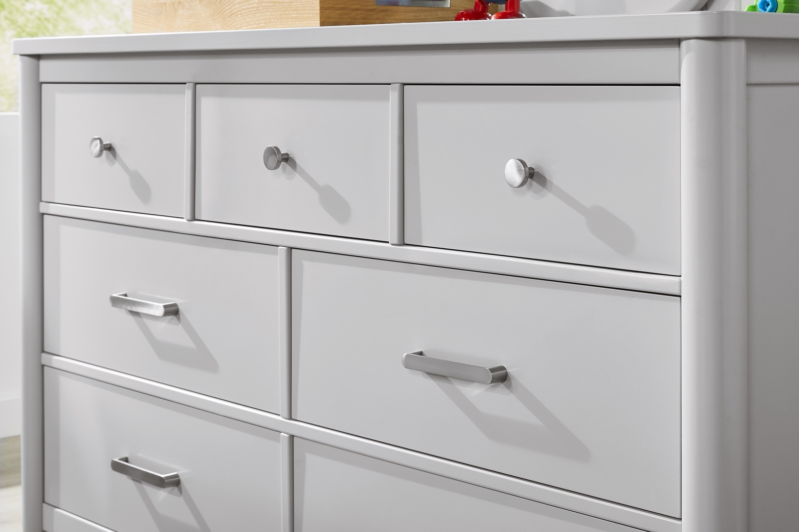 Kids Modern Colors Light Gray Full Panel Bedroom - Thumbnail - Image 7