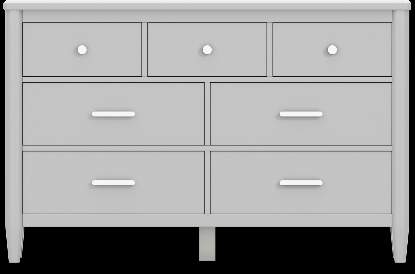 Kids Modern Colors Light Gray Full Panel Bedroom - Thumbnail - Image 4