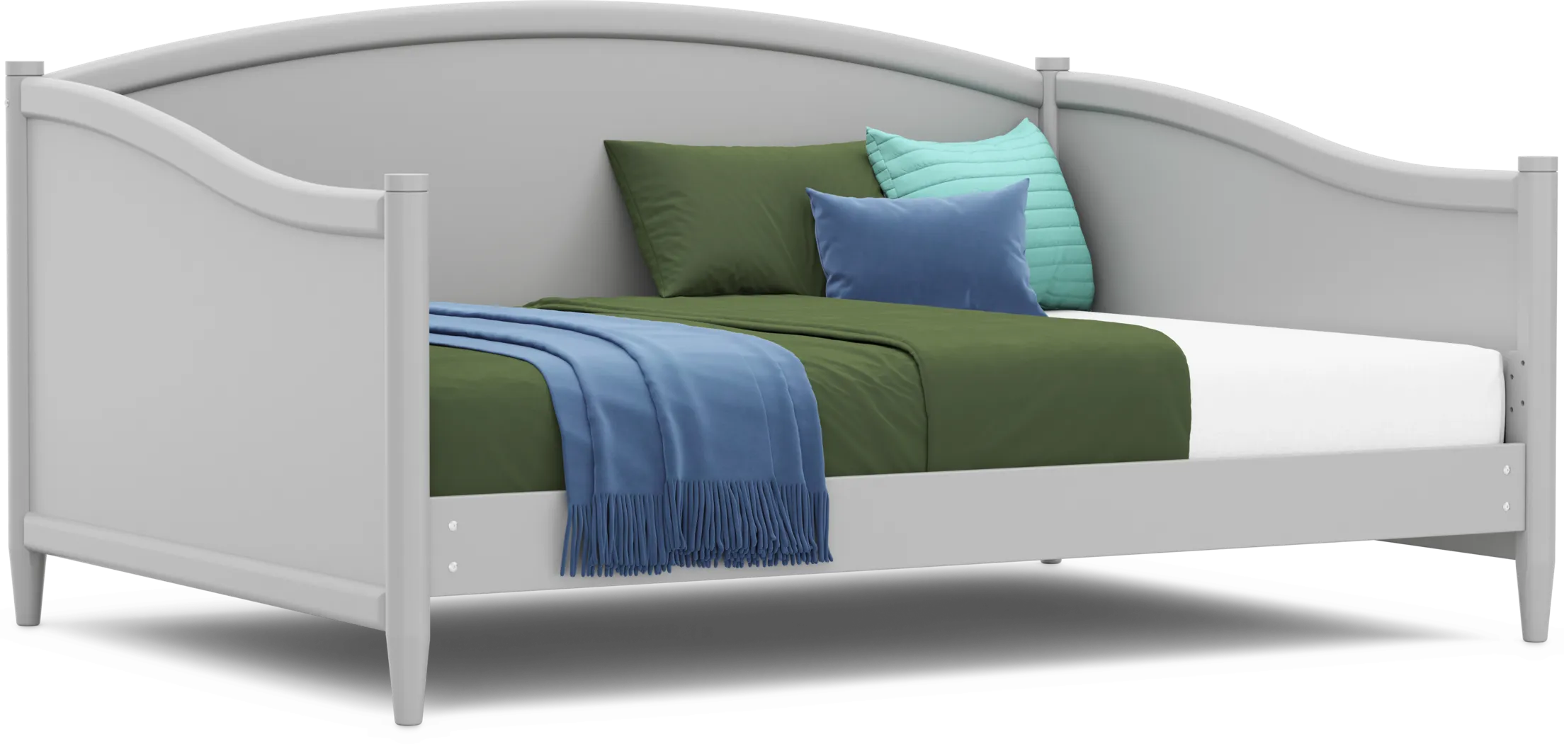 Kids Modern Colors Light Gray Full Daybed - Thumbnail - Image 1
