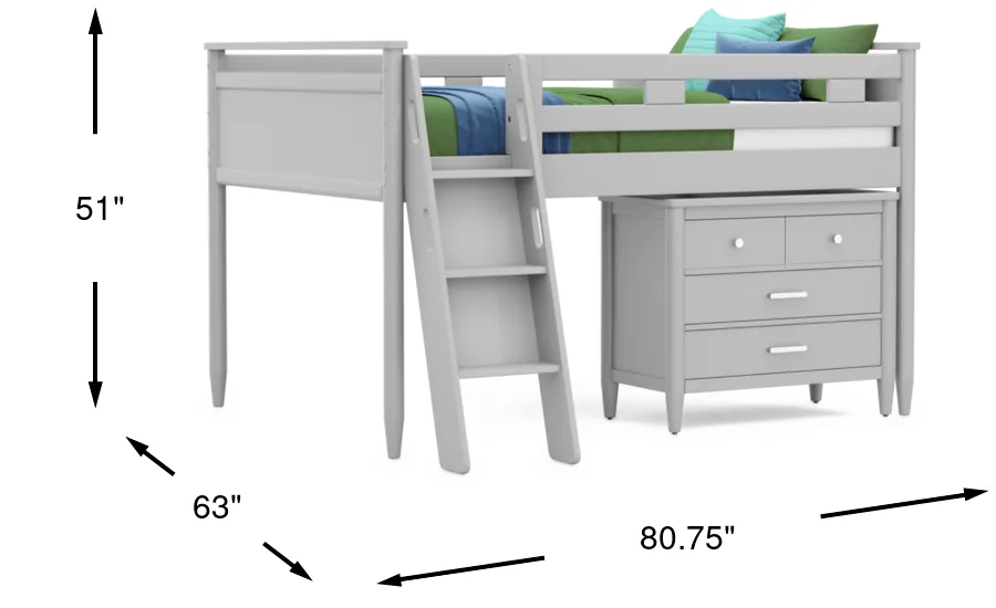 Dimension Image. Please refer to the Dimension Tab on this page for dimension details.