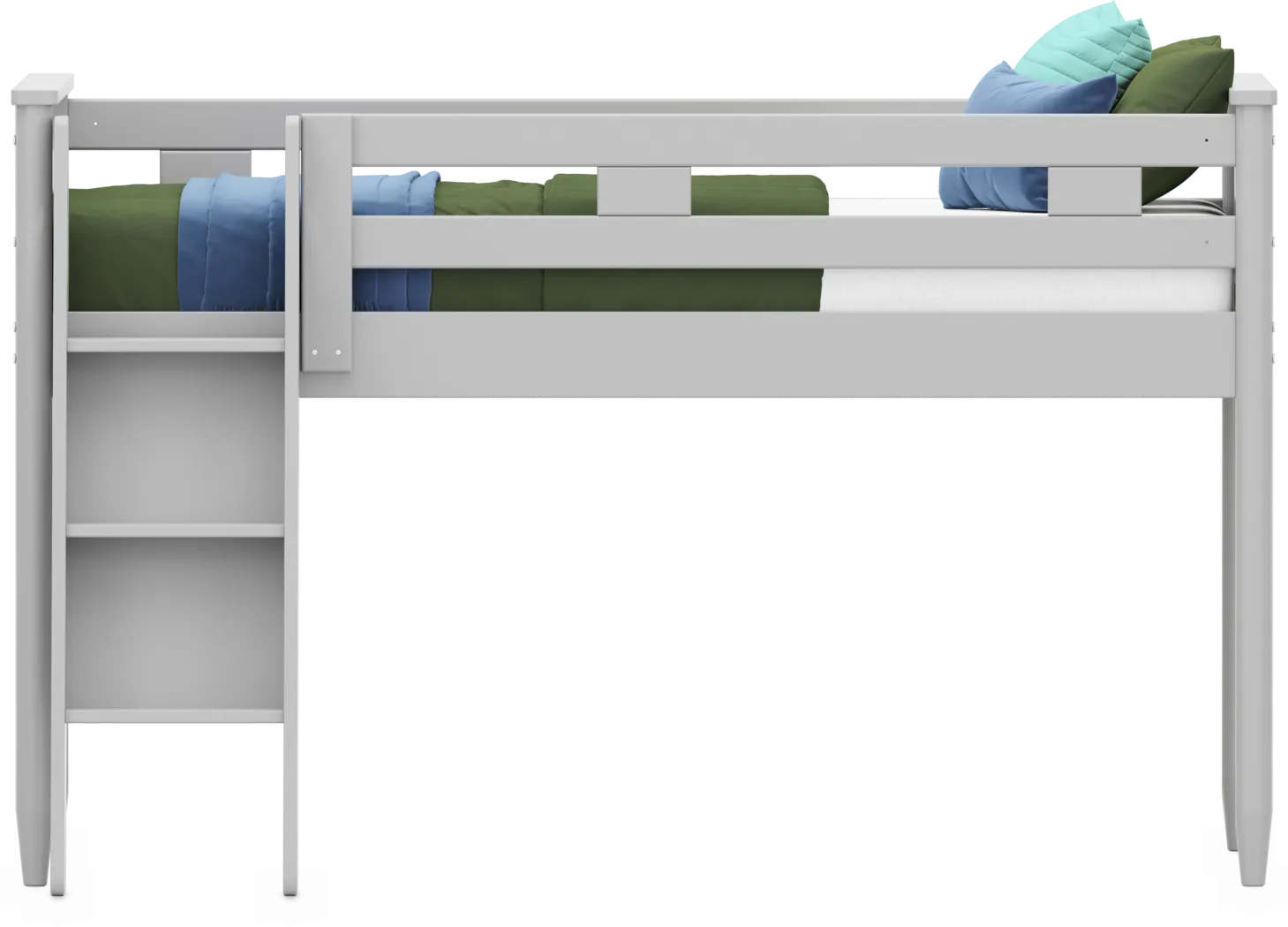 Kids Modern Colors Light Gray Full Loft - Thumbnail - Image 2