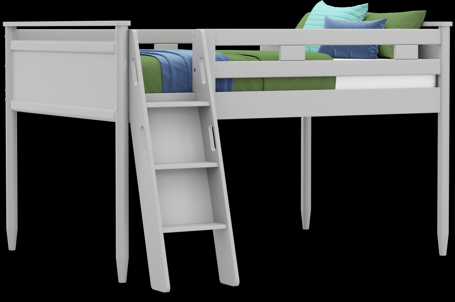 Kids Modern Colors Light Gray Full Loft - Thumbnail - Image 1