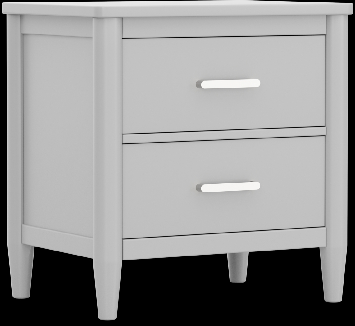 Kids Modern Colors Light Gray Nightstand - Thumbnail - Image 2