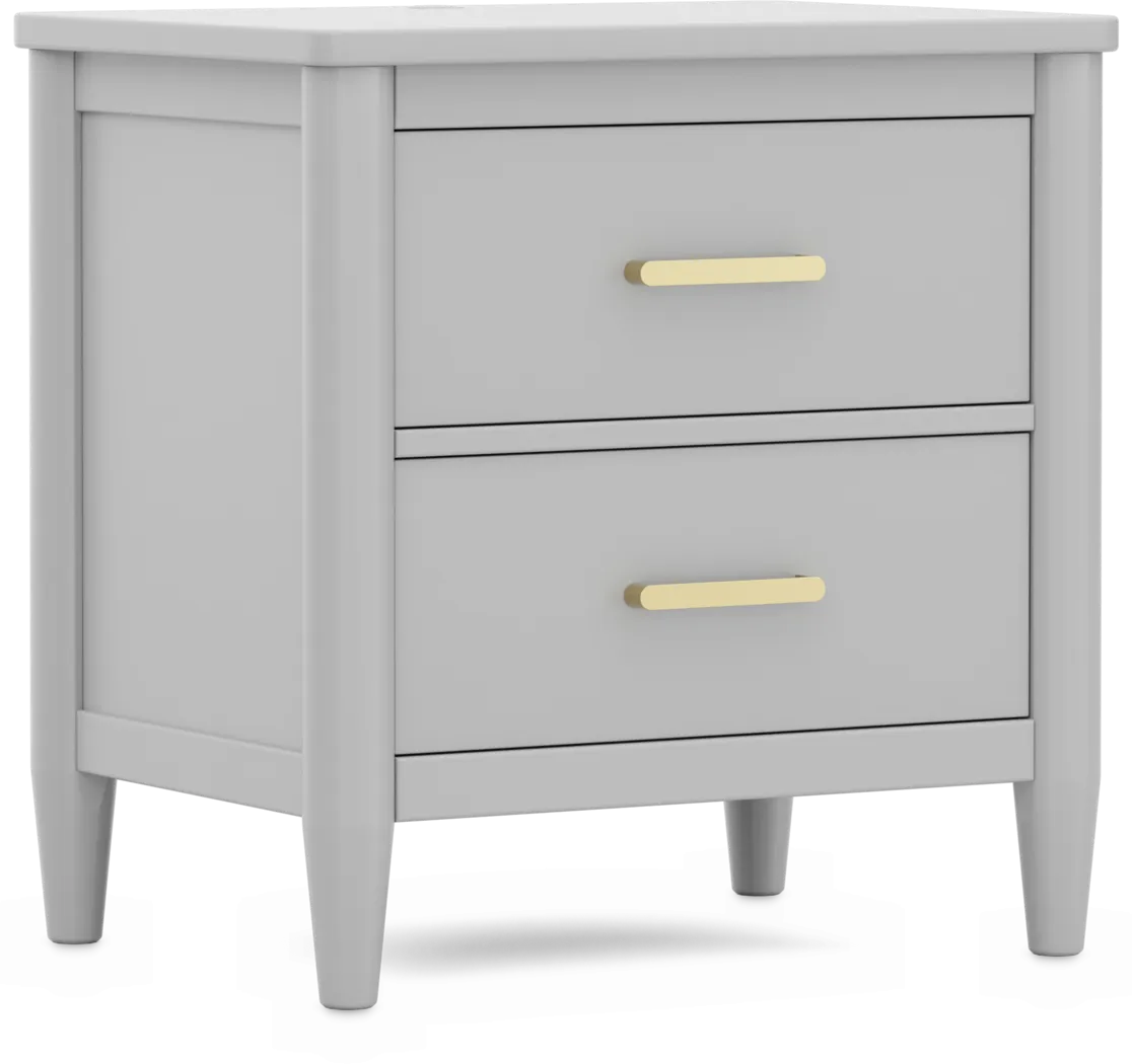 Kids Modern Colors Light Gray Nightstand - Thumbnail - Image 4