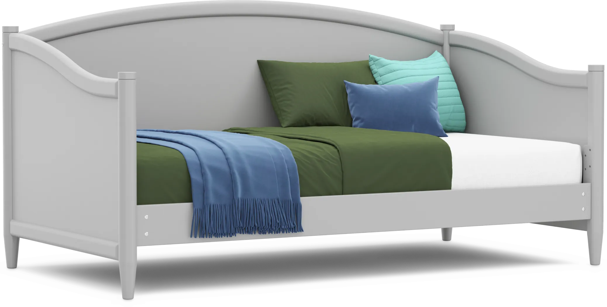 Kids Modern Colors Light Gray Twin Daybed - Thumbnail - Image 1