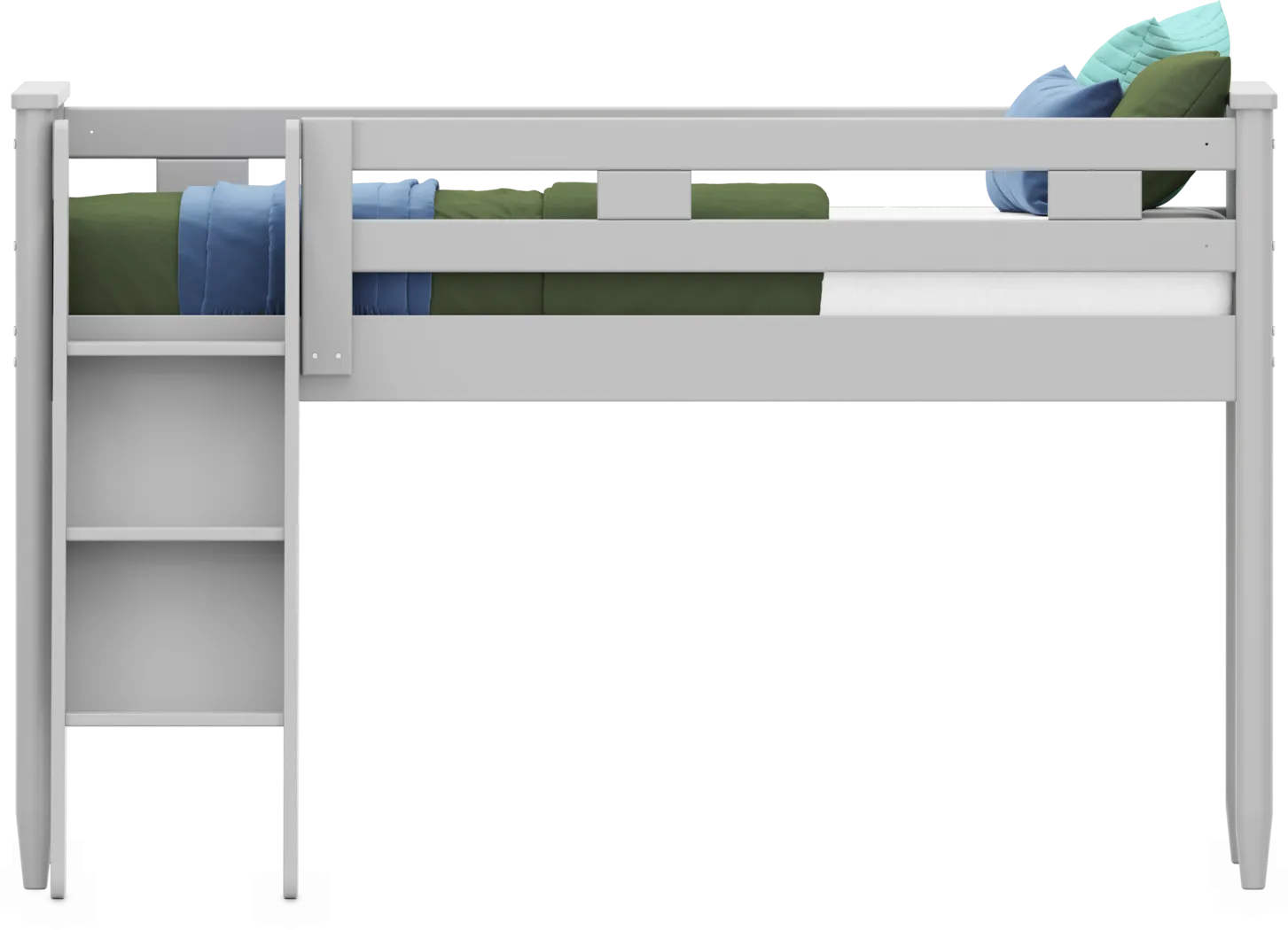 Kids Modern Colors Light Gray Twin Loft - Thumbnail - Image 2