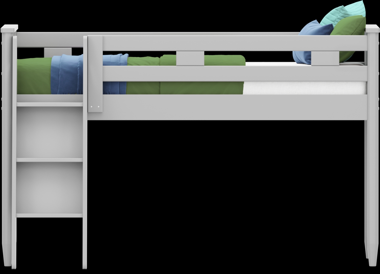 Kids Modern Colors Light Gray Twin Loft - Thumbnail - Image 2