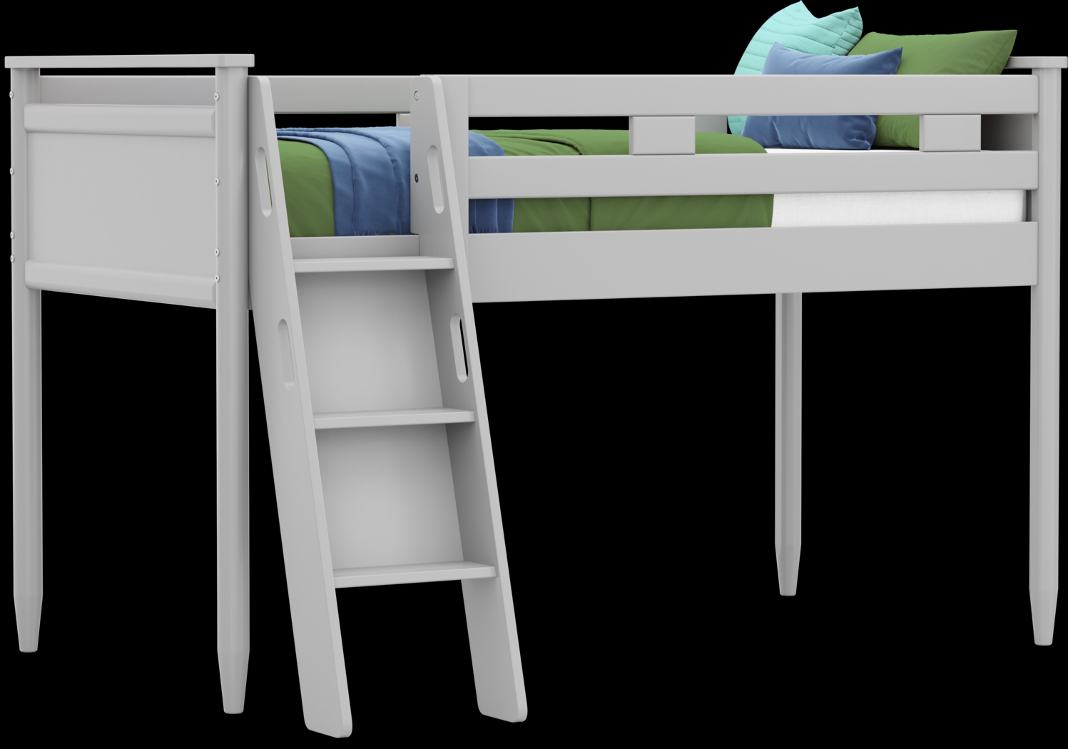 Kids Modern Colors Light Gray Twin Loft - Thumbnail - Image 1