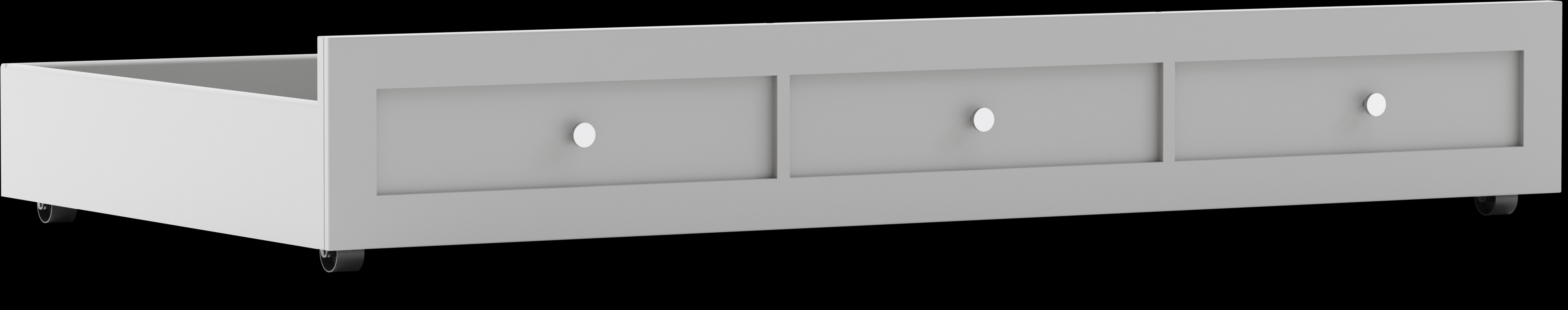 Kids Modern Colors Light Gray Twin Storage Trundle - Thumbnail - Image 1