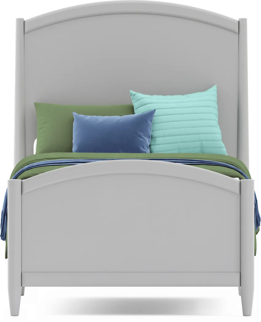 Kids Modern Colors Light Gray Twin XL Panel Bedroom - Thumbnail - Image 3