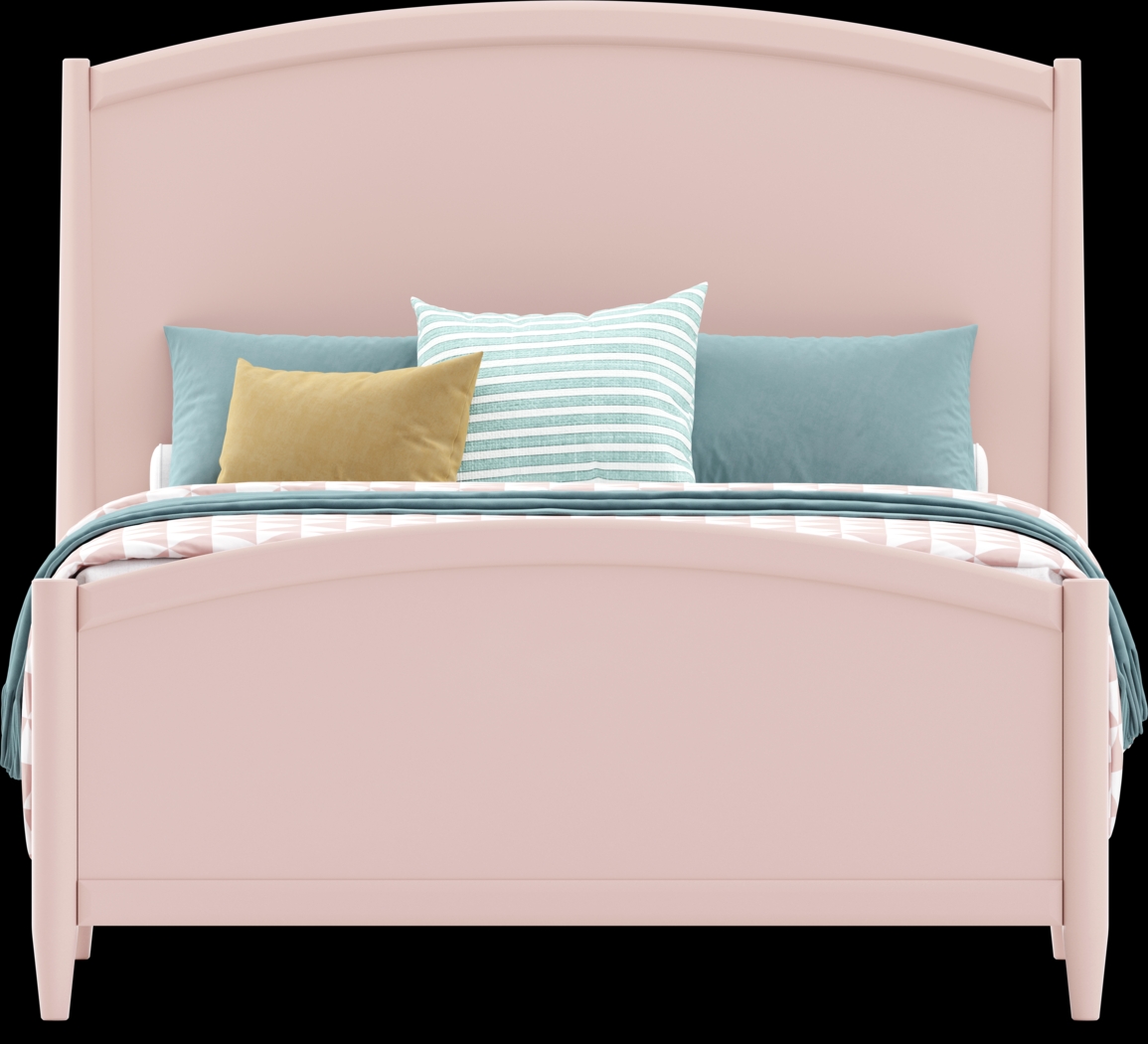 Kids Modern Colors Pink Full Panel Bed - Thumbnail - Image 3