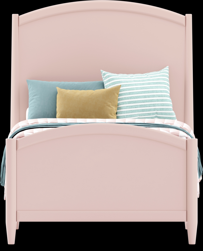 Kids Modern Colors Pink Twin Panel Bed - Thumbnail - Image 3
