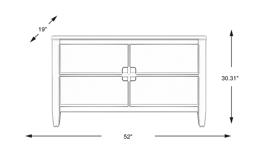 Dimension Image. Please refer to the Dimension Tab on this page for dimension details.