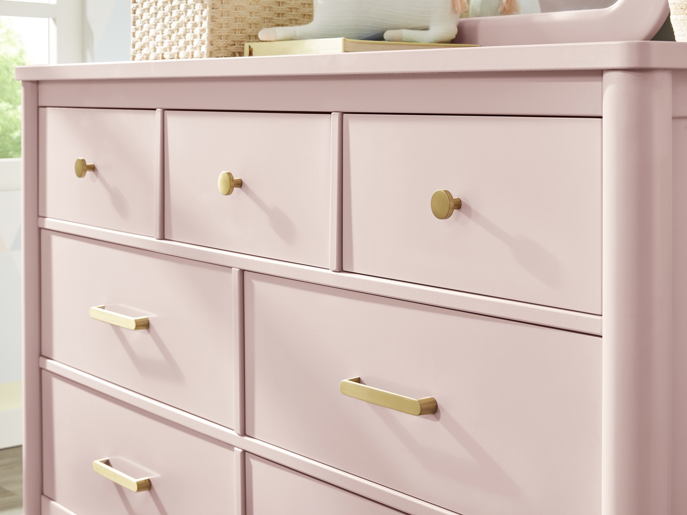 Kids Modern Colors Pink Twin Panel Bedroom - Thumbnail - Image 7