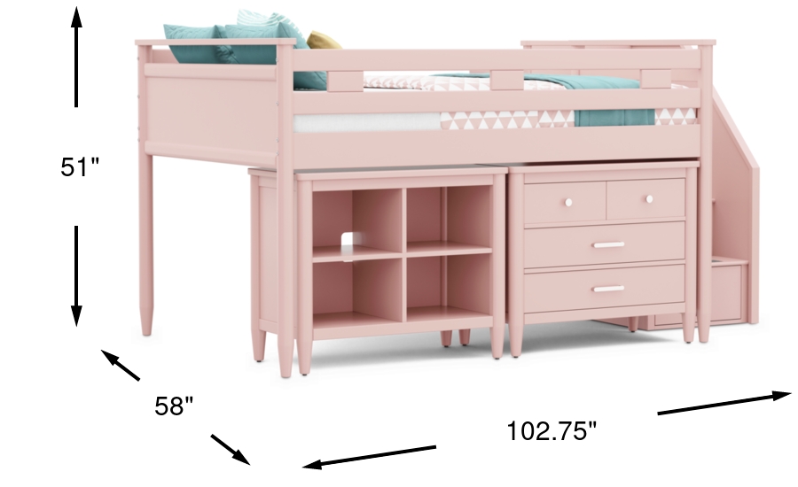 Dimension Image. Please refer to the Dimension Tab on this page for dimension details.