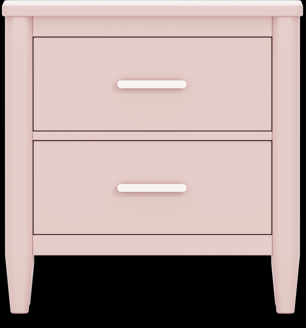 Kids Modern Colors Pink Nightstand - Thumbnail - Image 1