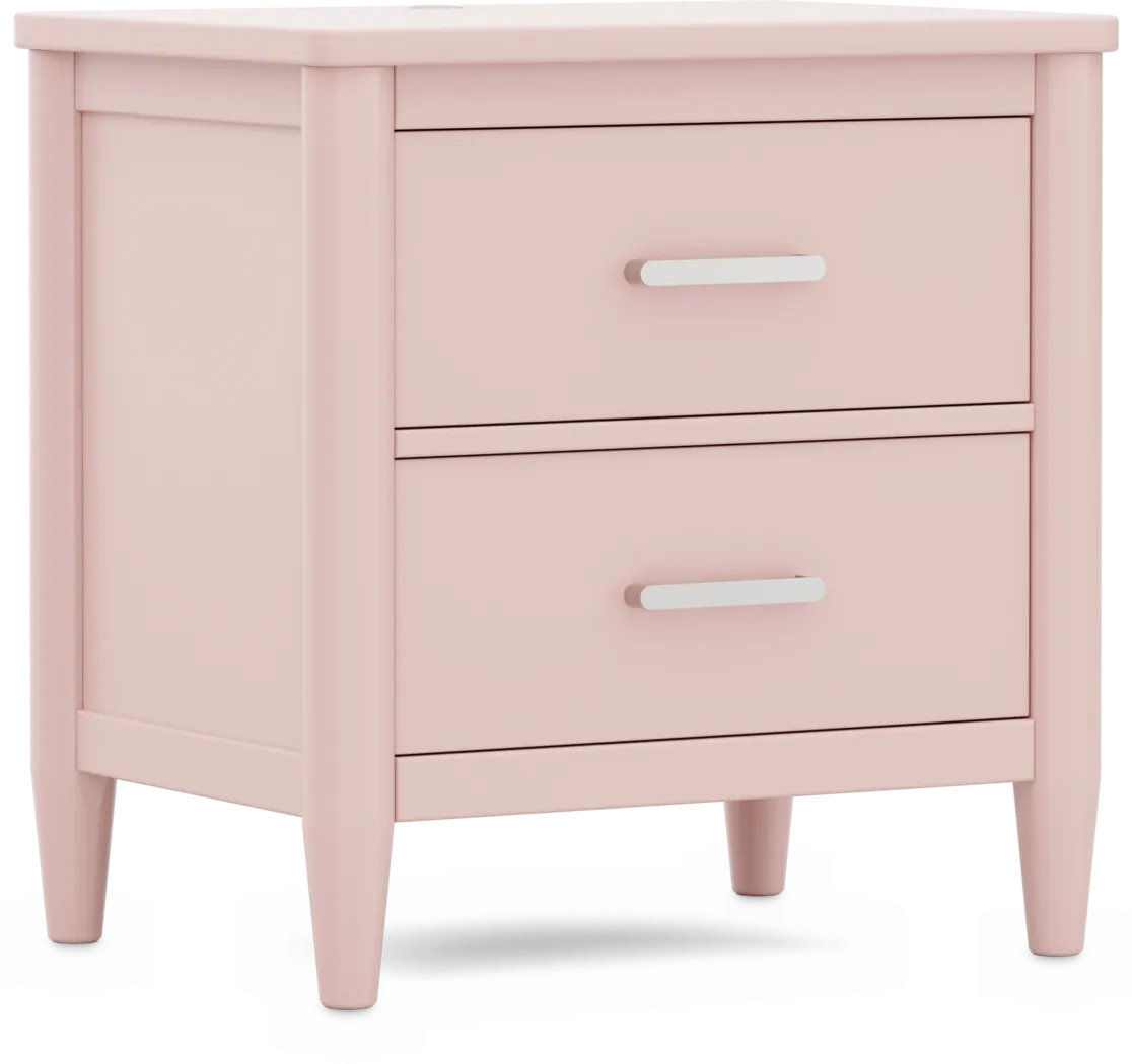 Kids Modern Colors Pink Nightstand - Thumbnail - Image 2