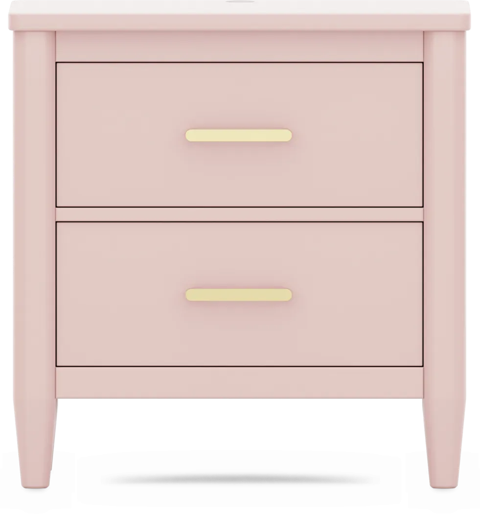 Kids Modern Colors Pink Nightstand - Thumbnail - Image 3