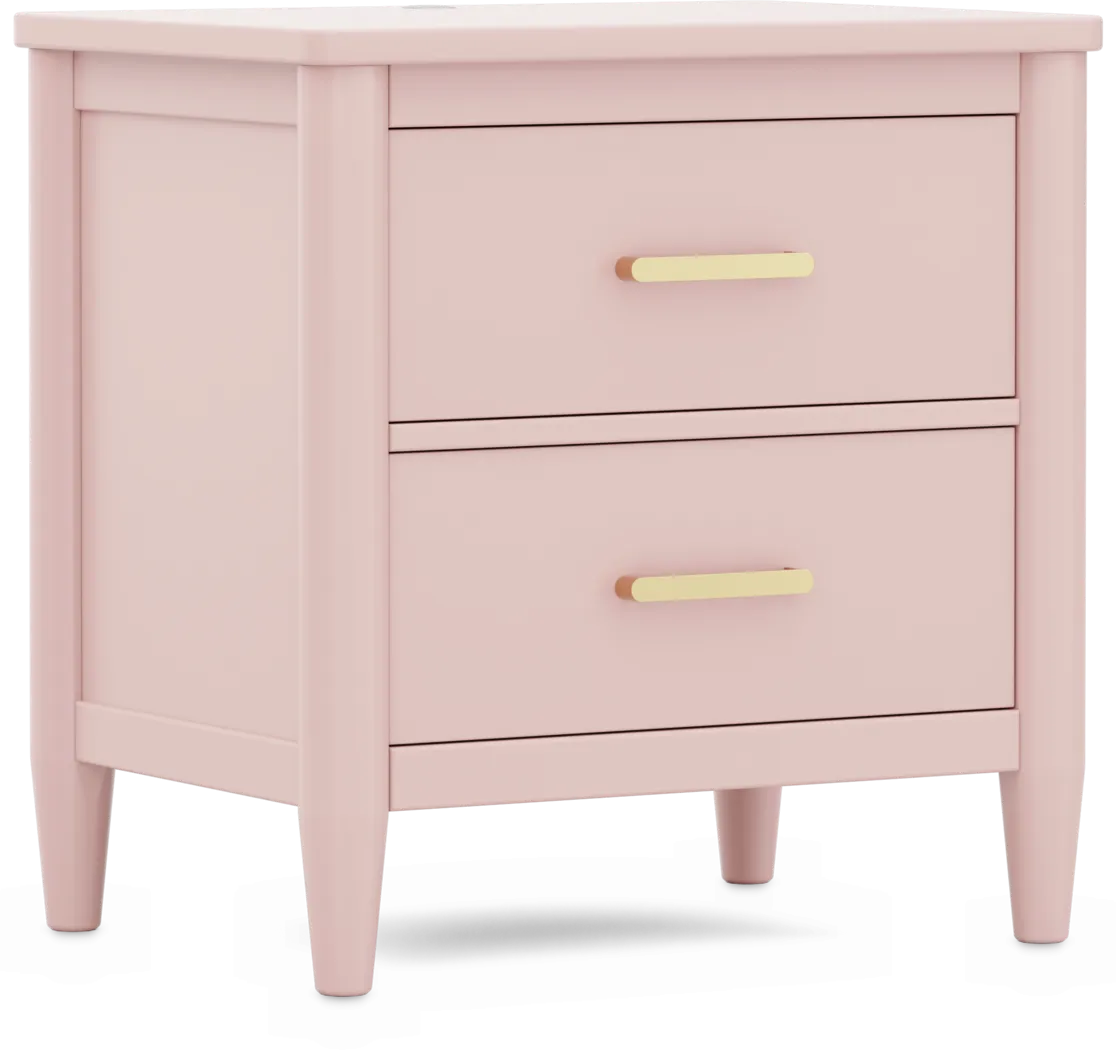 Kids Modern Colors Pink Nightstand - Thumbnail - Image 4