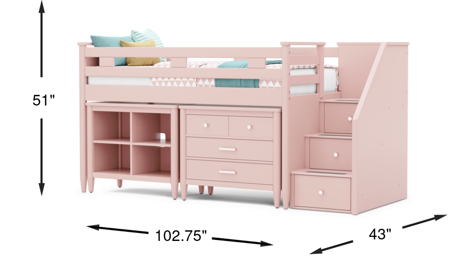 Dimension Image. Please refer to the Dimension Tab on this page for dimension details.