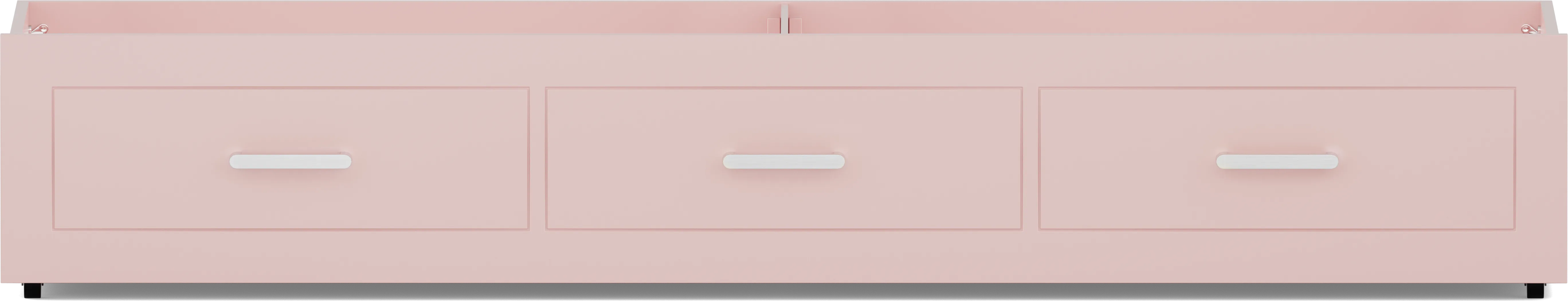 Kids Modern Colors Pink Twin Storage Trundle - Thumbnail - Image 2
