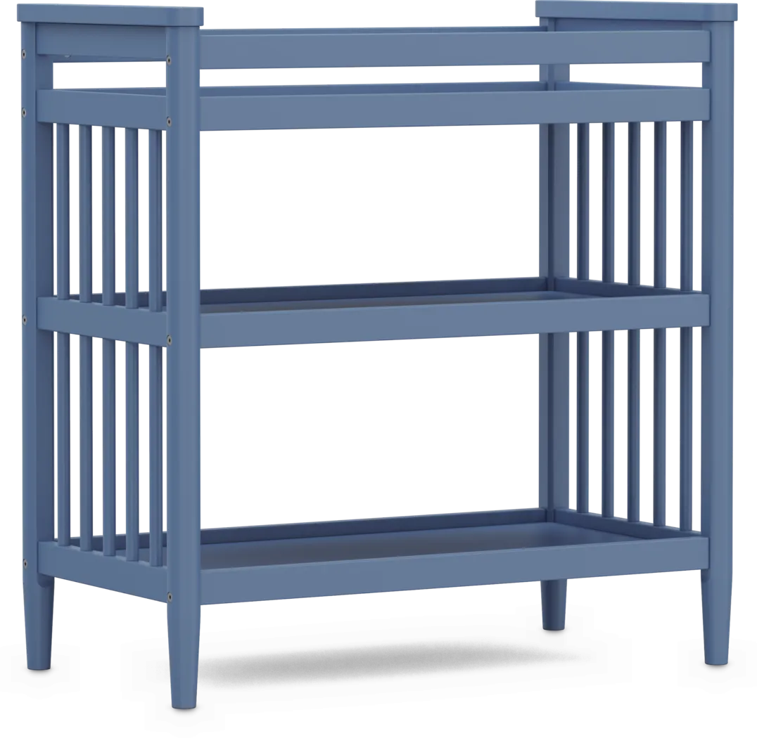 Kids Modern Colors Slate Blue Changing Table - Thumbnail - Image 1
