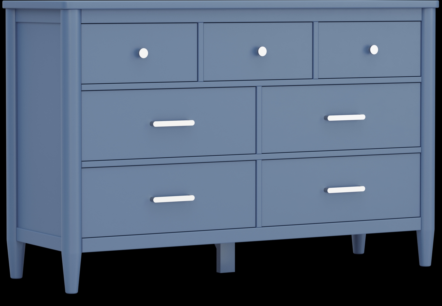 Kids Modern Colors Slate Blue Twin Panel Bedroom - Thumbnail - Image 6