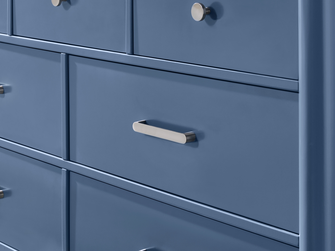 Kids Modern Colors Slate Blue Twin Panel Bedroom - Thumbnail - Image 9