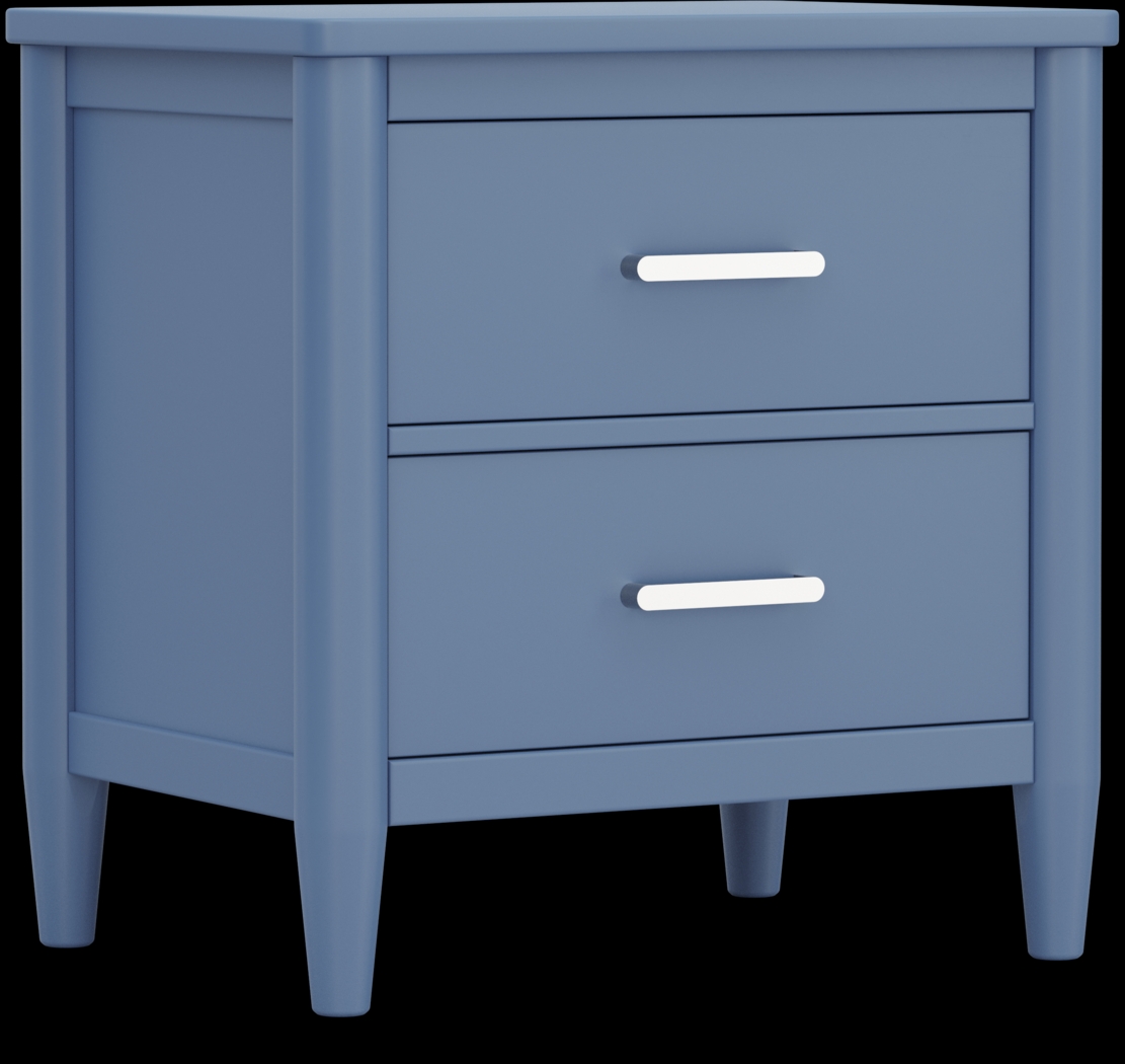 Kids Modern Colors Slate Blue Nightstand - Thumbnail - Image 2