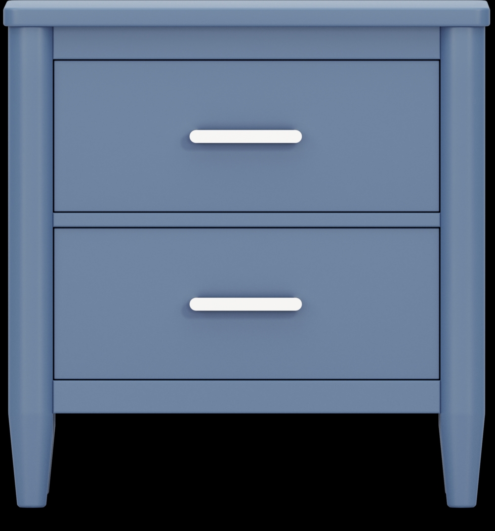 Kids Modern Colors Slate Blue Nightstand - Thumbnail - Image 1