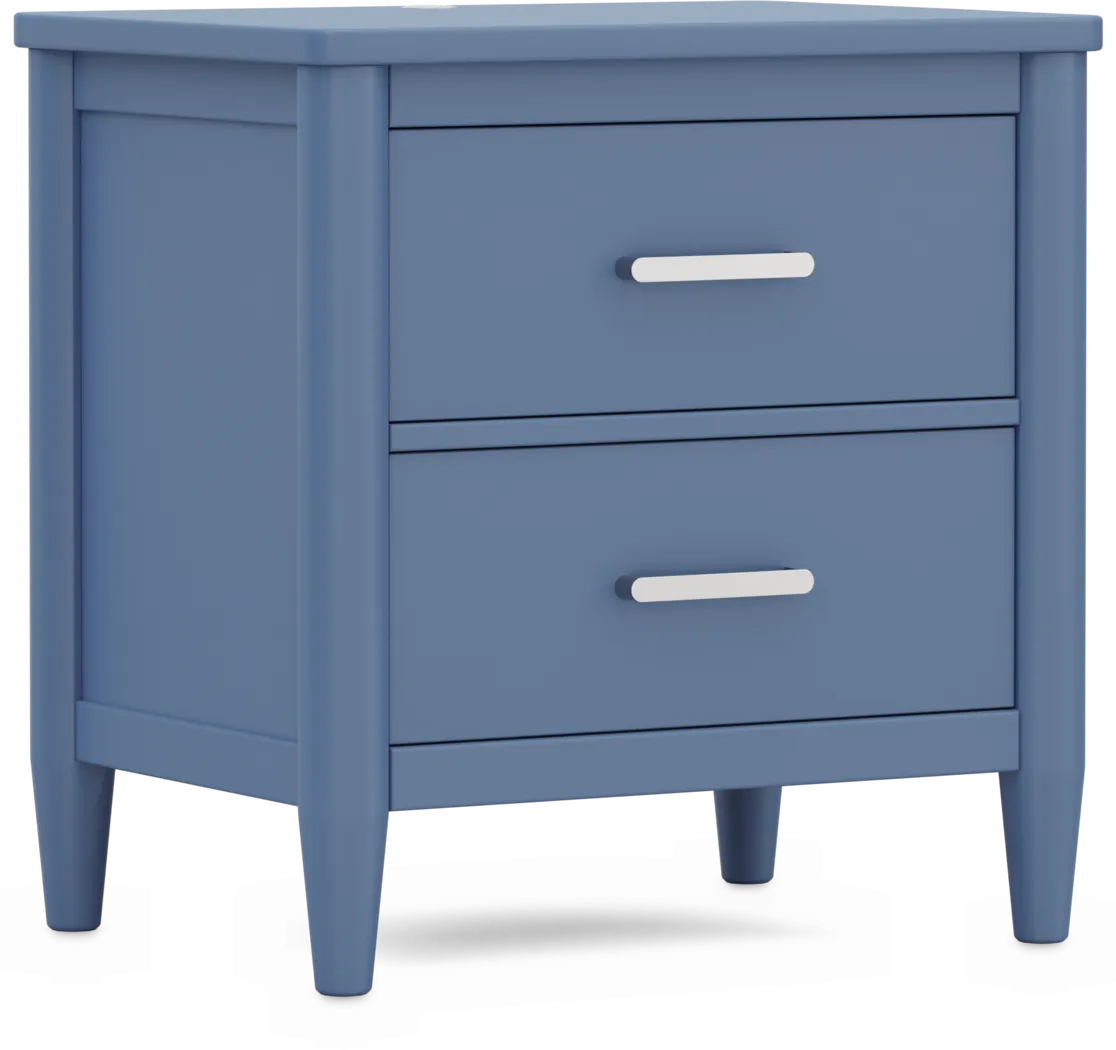 Kids Modern Colors Slate Blue Nightstand - Thumbnail - Image 2