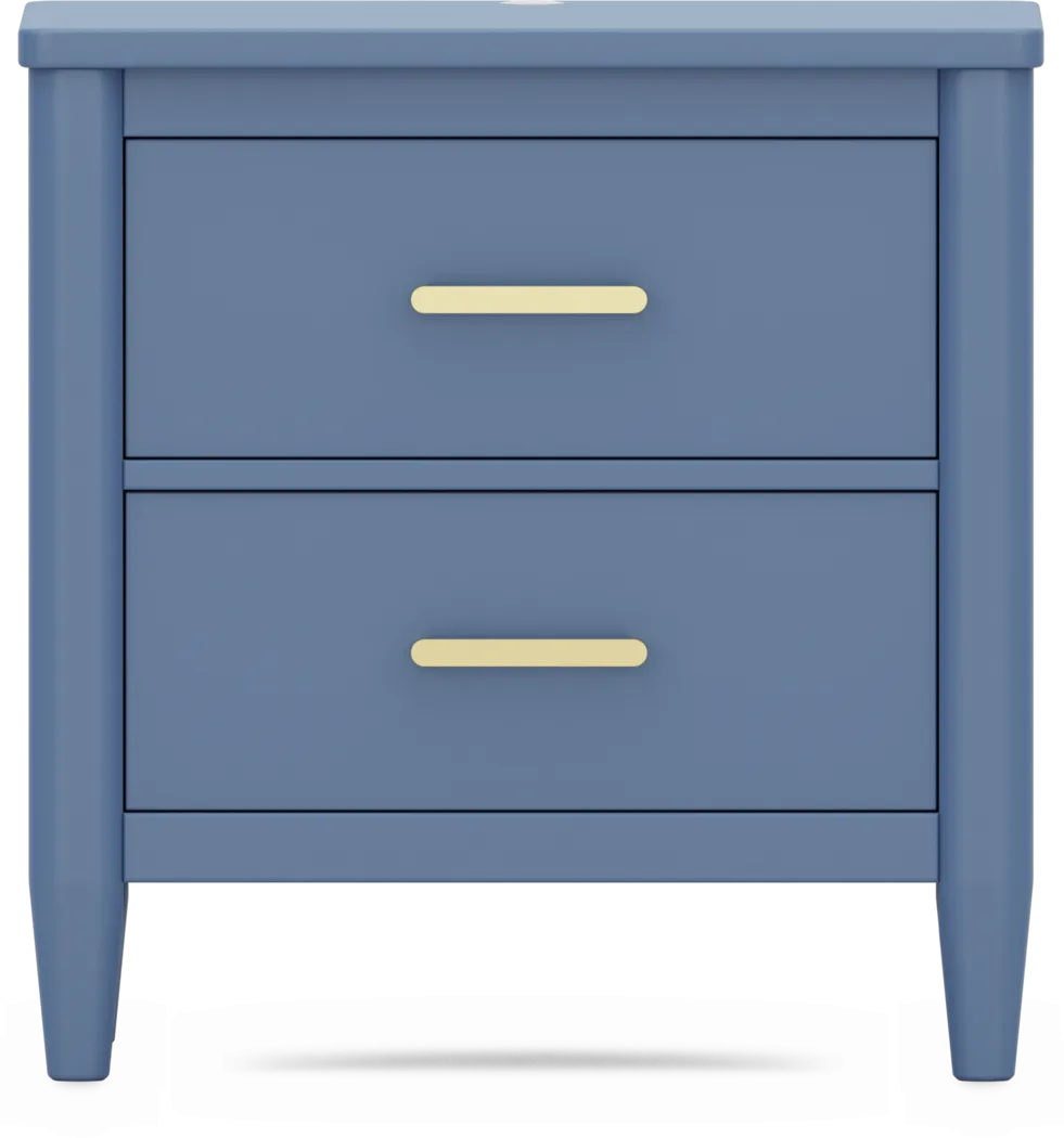 Kids Modern Colors Slate Blue Nightstand - Thumbnail - Image 3