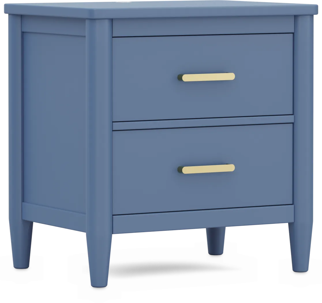 Kids Modern Colors Slate Blue Nightstand - Thumbnail - Image 4