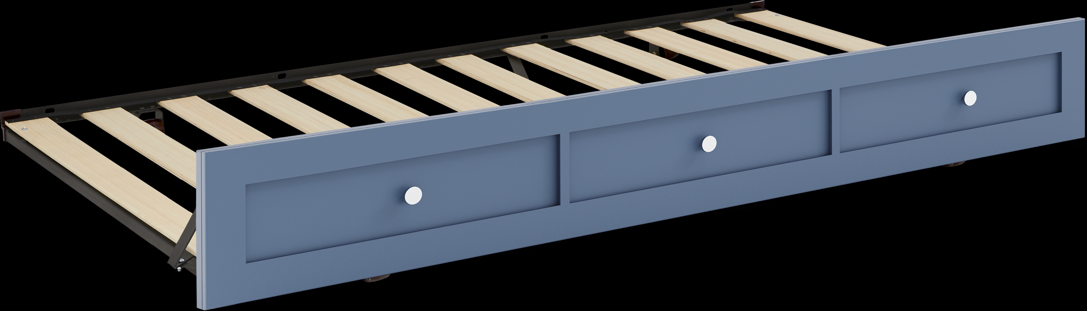 Kids Modern Colors Slate Blue Twin Trundle - Thumbnail - Image 1