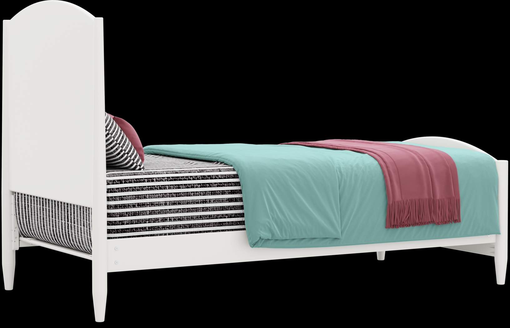 Kids Modern Colors White Twin XL Panel Bedroom - Thumbnail - Image 5