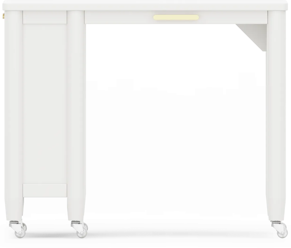 Kids Modern Colors White Caster Desk - Thumbnail - Image 3