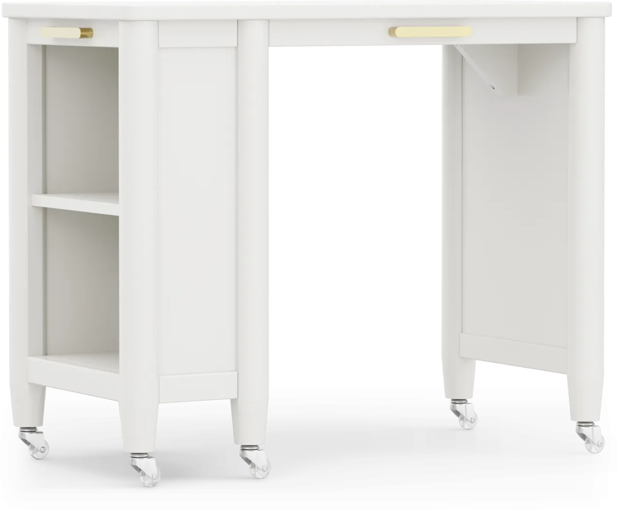 Kids Modern Colors White Caster Desk - Thumbnail - Image 4