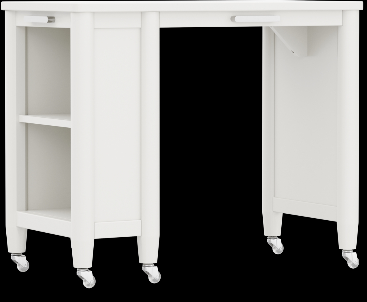 Kids Modern Colors White Caster Desk - Thumbnail - Image 2