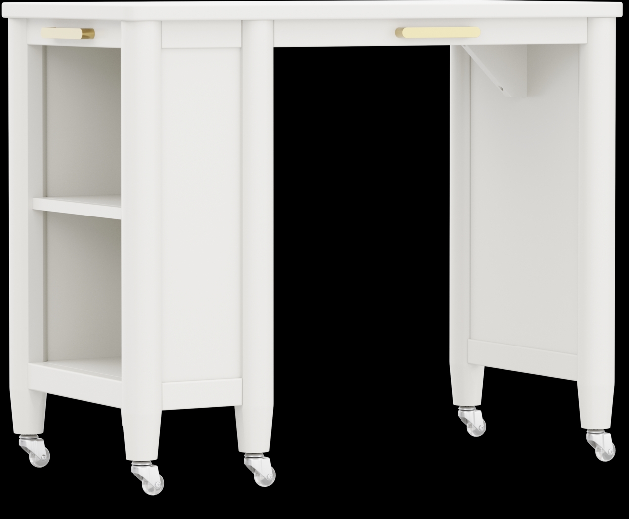 Kids Modern Colors White Caster Desk - Thumbnail - Image 4
