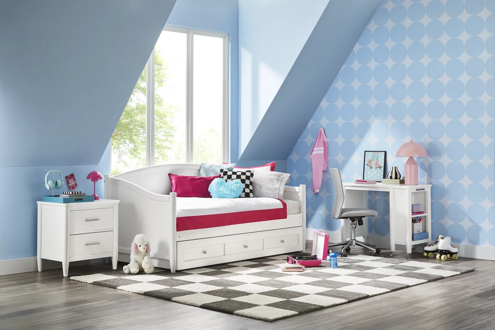 Kids Modern Colors White Full Daybed - Image 6