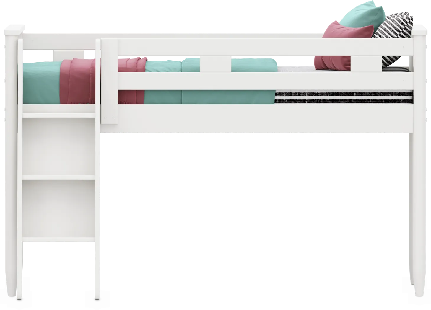 Kids Modern Colors White Full Loft - Thumbnail - Image 2